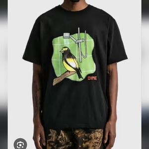 Dime Black Graphic T-Shirt for Men